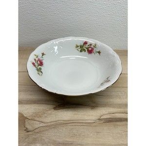 Vintgae Wawel Rose Garden Fine China Porcelain Salad Serving Bowl Made In Poland